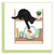 Carte de vœux Chat Espiègle en Papier Roulé