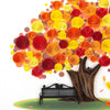 Carte de vœux Quilled Autumn Tree