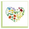 Carte de vœux Quilled Garden Heart
