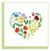 Carte de vœux Quilled Garden Heart