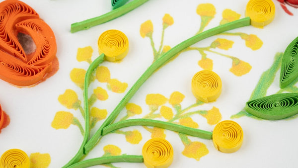 Carte de vœux Quilled Garden Heart