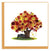 Carte de vœux Quilled Autumn Tree