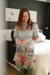 Robe Péribonka Roses Trémières