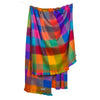 MULTI CHECK FRINGED THROW