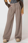 pantalon en maille jambe large
