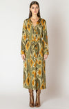Robe chemise midi ceinturée ML