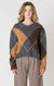 pull à motifs col v