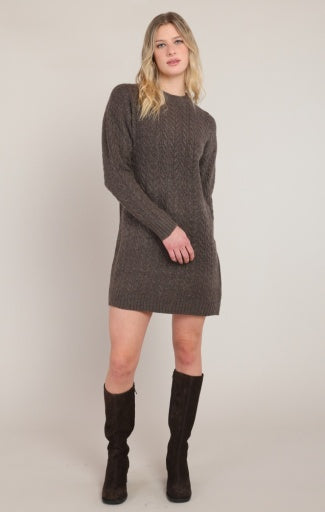 CABLE KNIT DRESS