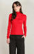 FINE KNIT MOCKNECK TOP