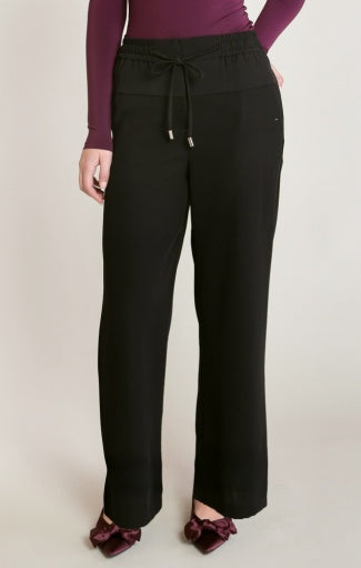 SATIN BLOCK WIDE PANT