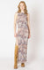 Robe froncée en résille