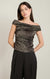 DRAPED OFF SHOULDER TOP