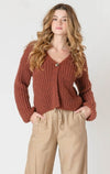 Cardigan à bouton unique