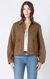 Veste en faux suède