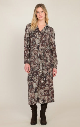 BELTED SHIRT DRESS