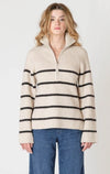 pull long à demi-fermeture éclair