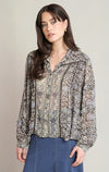 ORCHID PRINT BLOUSE