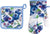 Ensemble de mitaines pour le four - Collection Bleuets