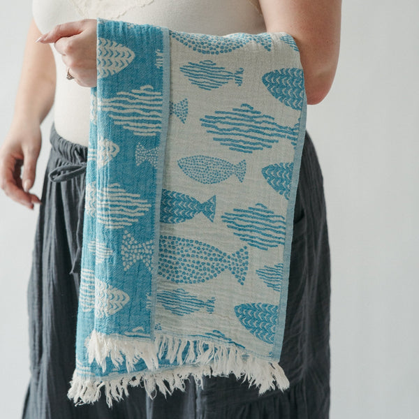 Serviette à mains – Poissons