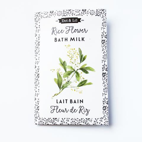 BAT0004 Lait de bain Fleur de riz Dot et Lil