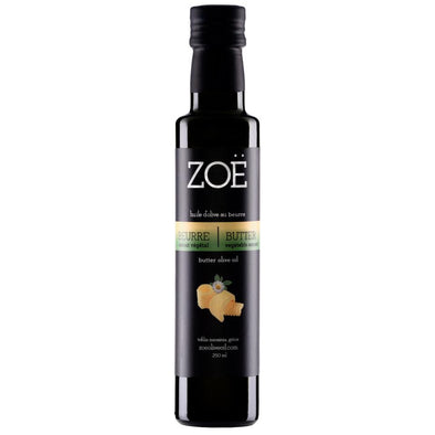 Huile d'olive infusée végane au beurre 250 ml | Zoé | La Maison du Bleuet