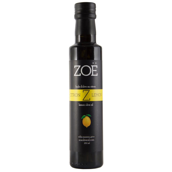 Huile d'olive infusée au citron 250 ml | Zoé | La Maison du Bleuet